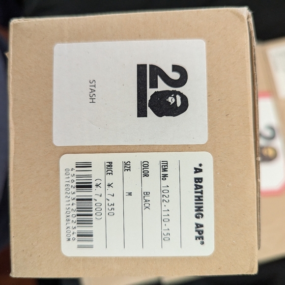 Bathing Ape BAPE 20th anniversary Stash colab box signed size M authentic RARE - Picture 4 of 5